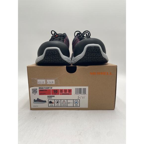 Merrell MOAB FLIGHT CF Women's NEW Safety-Toe Work Shoe Black US Size 10 - Picture 11 of 11